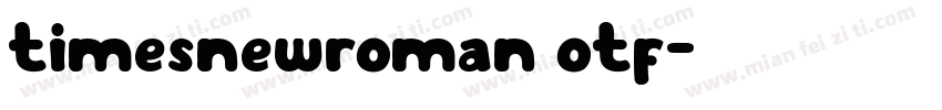 timesnewroman otf字体转换